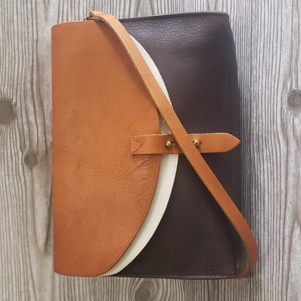 MADEWELL crossbody saddle tricolor bag - Picture 1 of 8